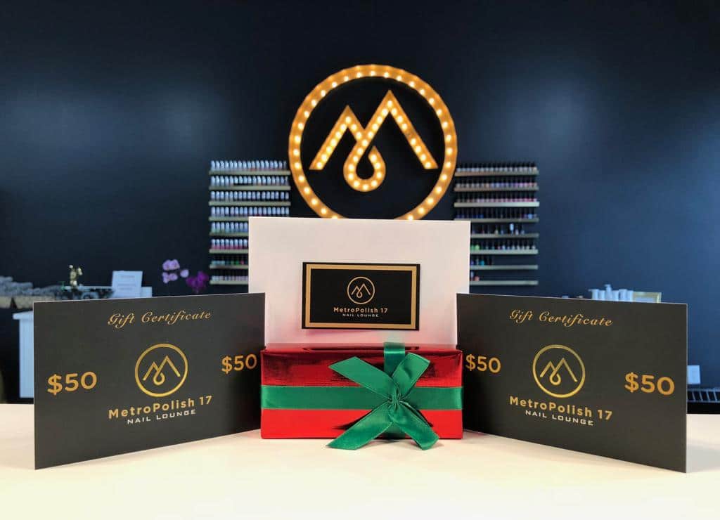 MetroPolish| Nail Lounge Christmas Gift Certificate Promo