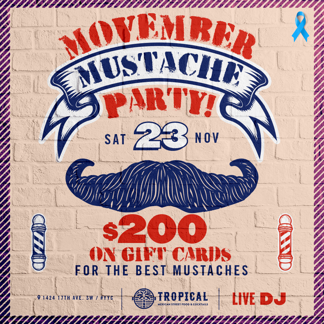 Tropical | Movember Mustache Party